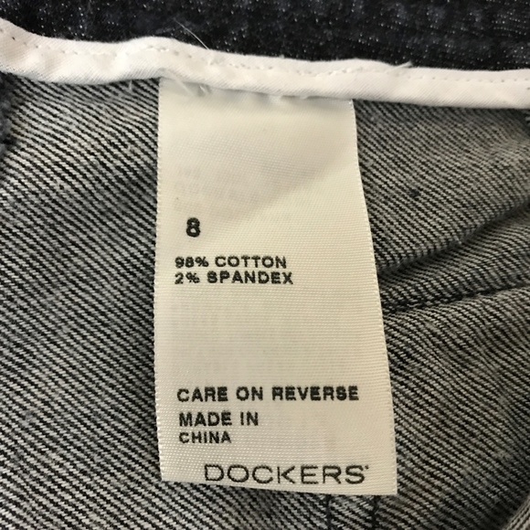 5/$25 Dockers Womens Shorts 8 Blue Denim Casual Y12 - Picture 4 of 4